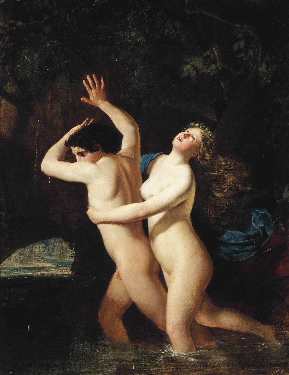 cartographer_s's tweet photo. Hylas and a Nymph - French School, 19th century https://t.co/1ILinqZx4G