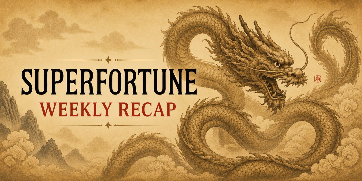 SUPERFORTUNE888's tweet photo. Superfortune Weekly Recap (July 24 – August 1) 🧵👇 https://t.co/SQ9ZfXEilE