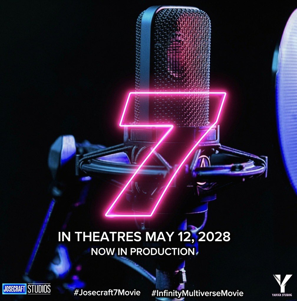JOSECRAFTSMP's tweet photo. Voice recordings for JOSECRAFT 7 INFINITY MULTIVERSE have officially begun!💙🩷.
#Josecraft7Movie #InfinityMultiverseMovie
In Puerto Rican Theatres May 2028. https://t.co/sGRC1SUsLm