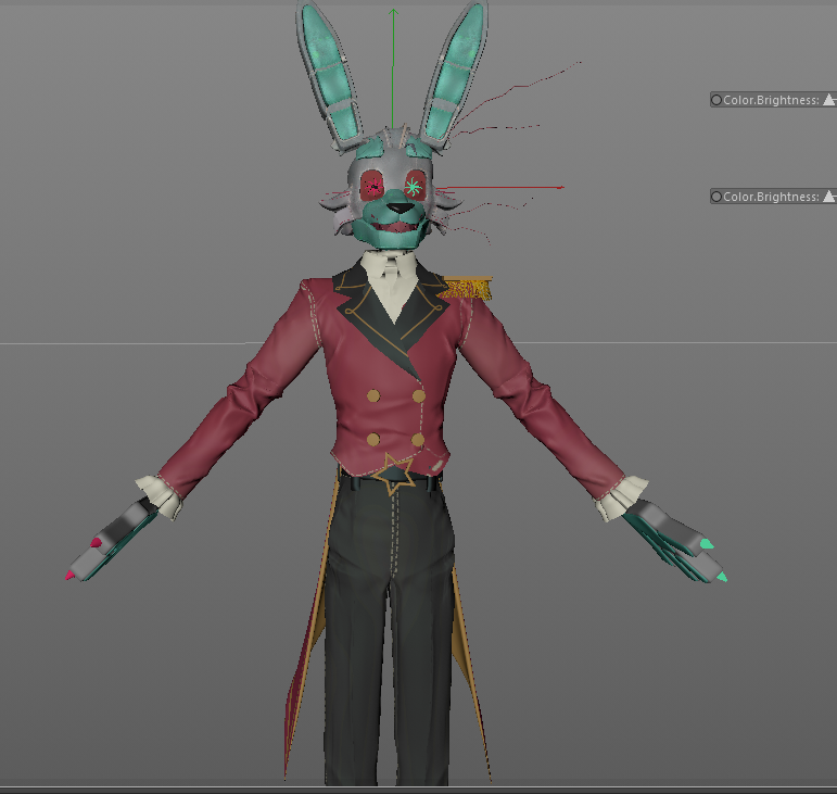 Tr0xaz's tweet photo. stole the eyes and teeth from his old model 😼 https://t.co/rVBXB32OfK