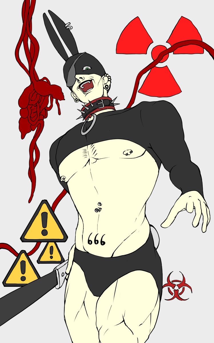 【✡NEW✡】Killer Bunny【F0号】現代アート,イラスト 달구 on X: 