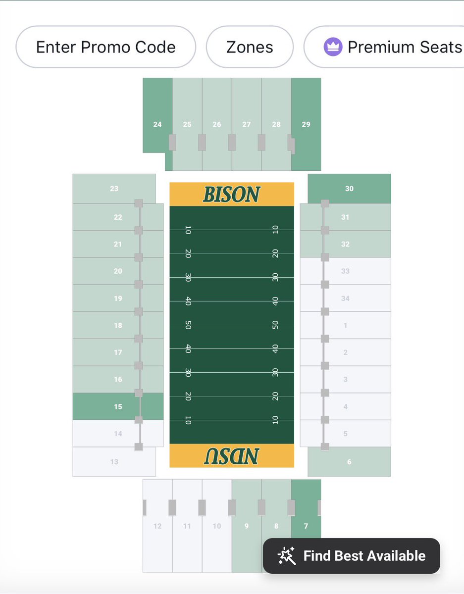 ethanibach7's tweet photo. NDSU’s Inaugural FBS game vs Jacksonville State is already nearly sold out 🤘🦬 https://t.co/Pk7IZltnOq