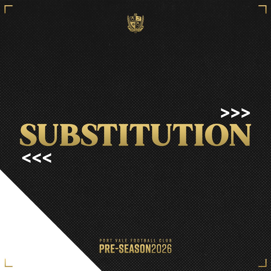 OfficialPVFC's tweet photo. 86' A late change for the Vale 🔄

➡️ Charlie Bussell
⬅️ Rhys Walters

#PVFCLive | 0-1 https://t.co/VPwVFaOK2V