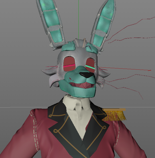 Tr0xaz's tweet photo. stole the eyes and teeth from his old model 😼 https://t.co/rVBXB32OfK