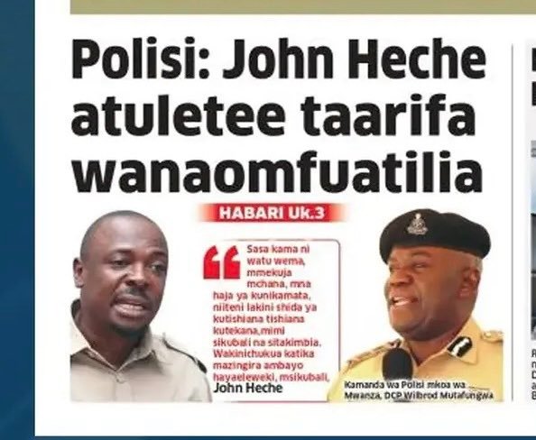 TilyaTrustC's tweet photo. @HecheJohn Kabla TAL kupigwa risasi 16 alialamika kufuatiliwa kila alipoenda, wakasema haya haya kuwa apeleke ushahidi. History repeats itself - the script remains underdeveloped. https://t.co/nc04ClctRT
