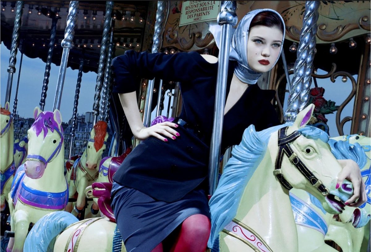 ReverendRunt's tweet photo. “Le Manège Enchanté” by Miles Aldridge https://t.co/GJVmLXgSfd