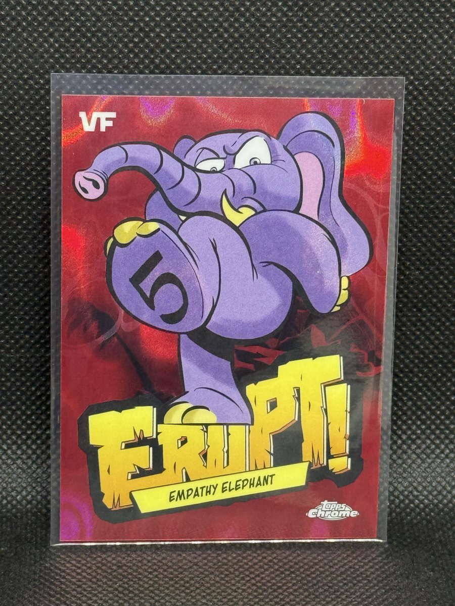VerbalsWorld's tweet photo. First VeeFriends break on @Whatnot last night & we hit an Empathy Elephant erupt! 

                       $1 AUCTIONS!

ALL 202 spots were live on the wheel including the VVVV Black Cat & the other 19 erupt spots!

Check out my next stream TODAY! https://t.co/I7cbw5tSvq

#Topps #VeeFriends #WhoDoYouCollect #TheHobby #TradingCards #GaryV #WhatNot