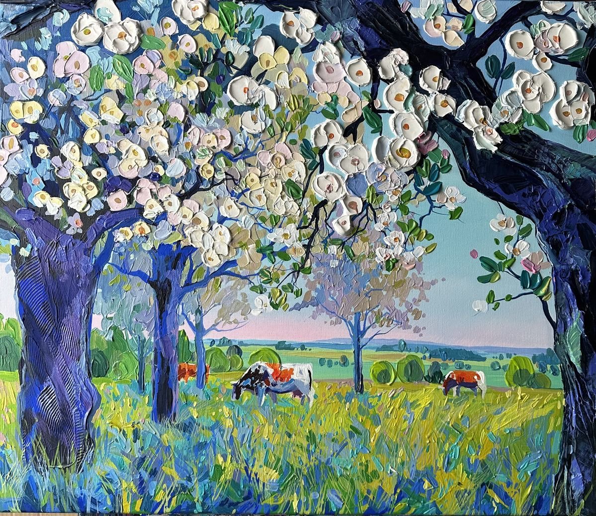 SharkAutis4049's tweet photo. Spring has a habit of borrowing impossible colors. These paintings borrowed them back.
Which one would you steal a minute from your day for?

Artist: @amtrusova

#Art #AcrylicPainting #NatureArt #Spring https://t.co/OdsvVlTpqw