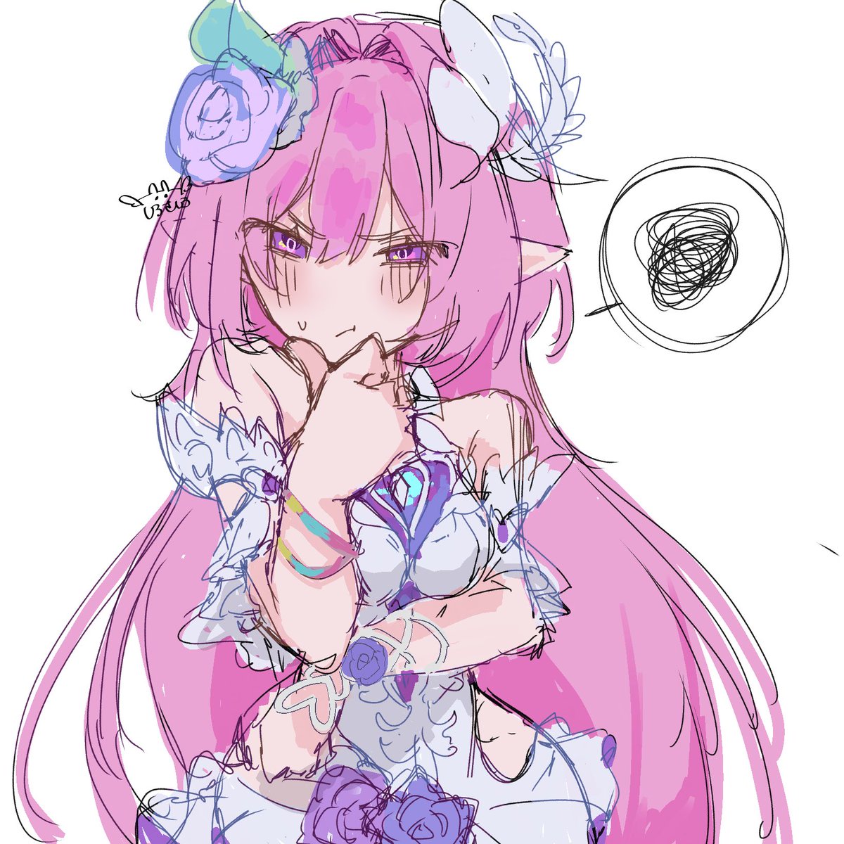 Shiro_sasiro312's tweet photo. 🤔💭
#Cyrene #Honkaistartrail #rkgk https://t.co/lDDoUgy31Z