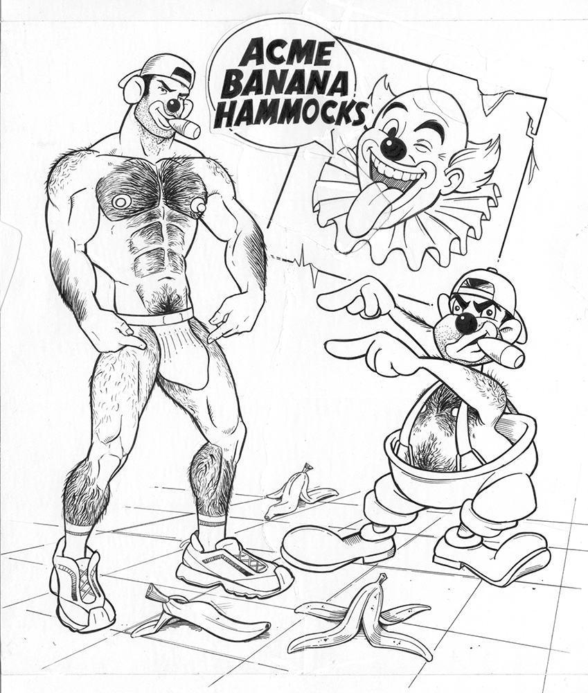 robclarke99's tweet photo. For decades, bros and bozos have relied on the comfort and support of ACME Banana Hammocks. They are truly the Wonderbra of male buffoonery— sought out because of the way they “lift and separate.” ACME Banana Hammocks are also approved by 9 out of 10 Ringmasters. https://t.co/ADNFiUJCcA