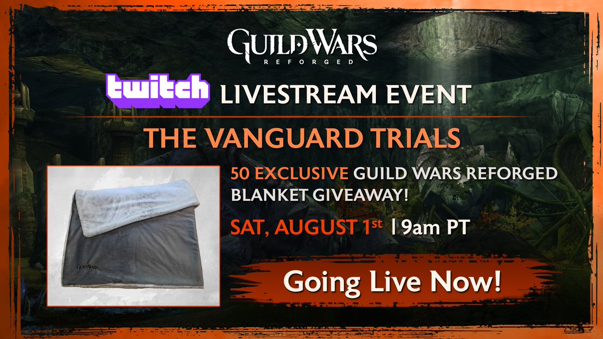GuildWars's tweet photo. ‼️🎮 Live NOW! 🎮‼️
⚔️ Come check out the Vanguard Trials.
🔗 https://t.co/pTHxpD5X8C

#MMORPG #GuildWarsReforged #GuildWars #Gaming #VanguardTrials https://t.co/22ldRLPIry