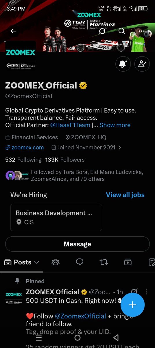 Px69winBtc's tweet photo. @ZoomexOfficial Following @ZoomexOfficial ✅ Now hoping for that 20 USDT surprise! 🎁

525801563

@PsycoXcrypto https://t.co/A0AF1aR9tW