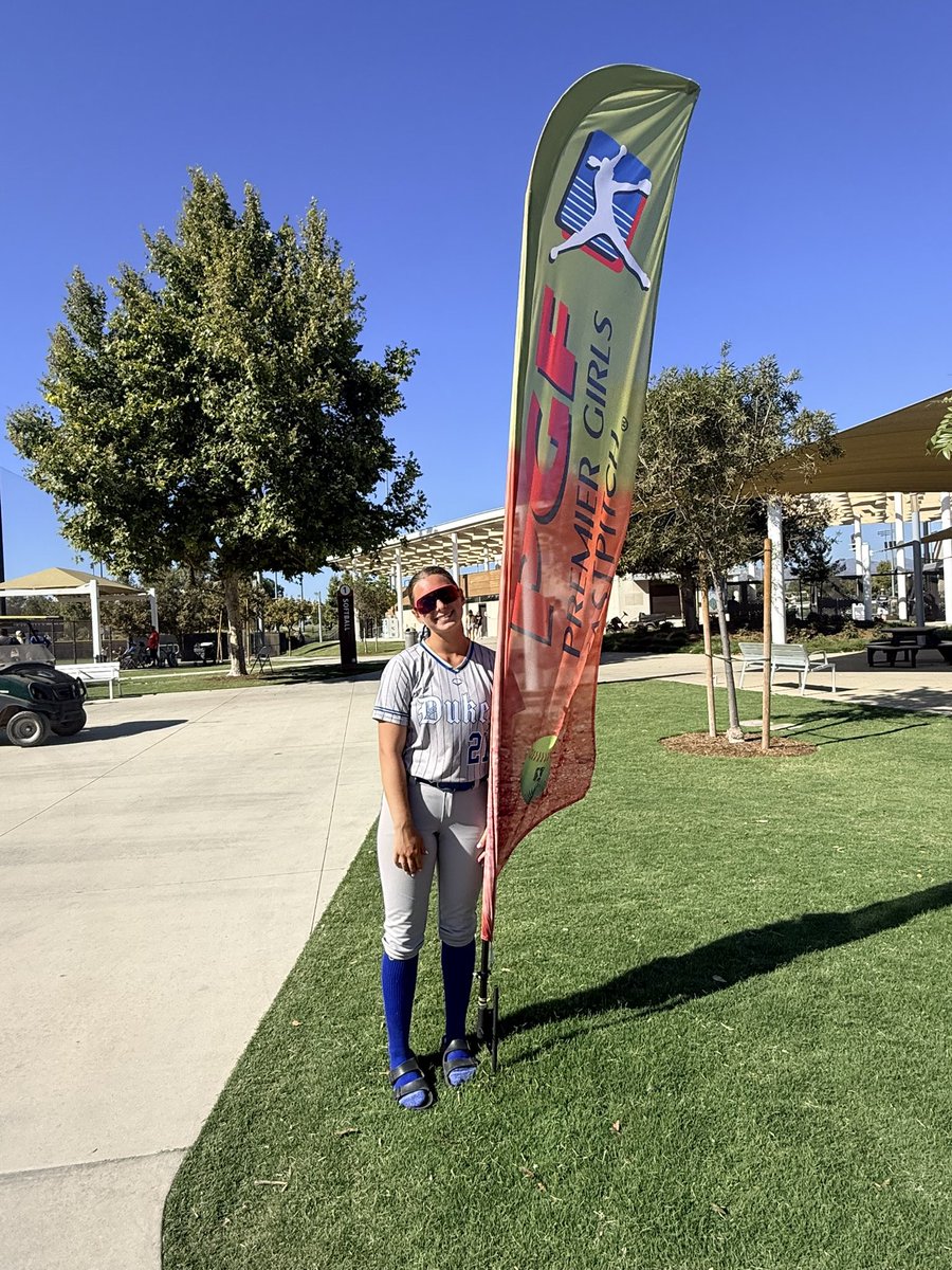 hpawlak2029's tweet photo. I had the opportunity to play in the @PGFnetwork National Championships in CA with a talented group of 14U Lady Dukes. I hit 2 triples and 2 doubles and led my team in:
🥎 BA: .500
🥎 Hits: 7
🥎 OPS: 1.491
🥎 SLG: .929
Thanks for having me @CoachJoshBragg @SGMCoryBryan and Coach Maren!