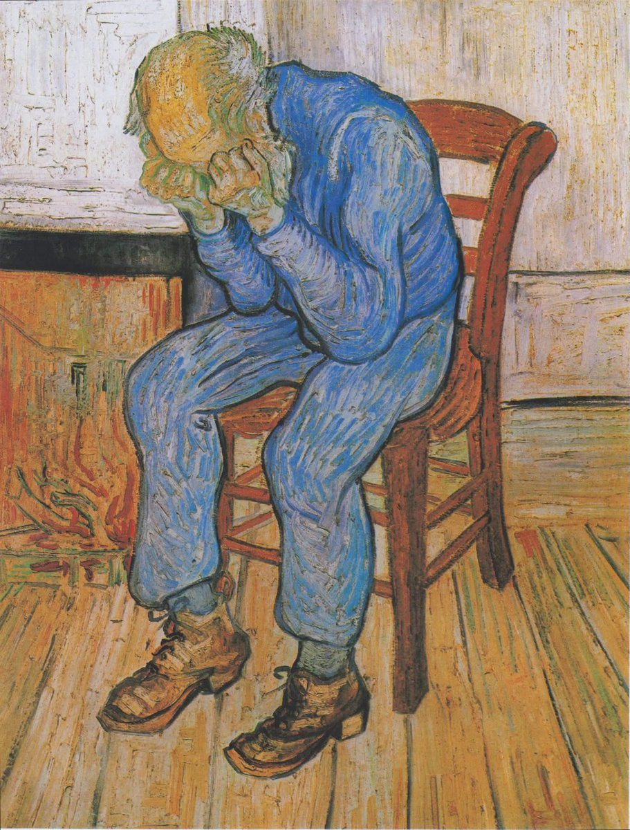 Norb_Lawrence's tweet photo. Vincent van Gogh - Sorrowing Old Man, 1890 https://t.co/I0TXmaRMWV