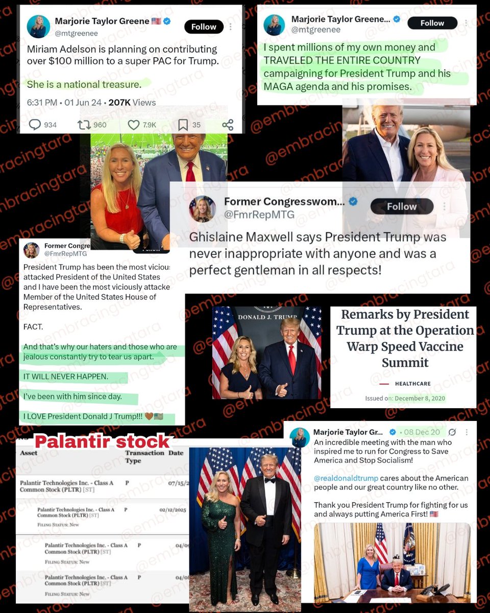 EmbracingTara's tweet photo. @FmrRepMTG Bitch, please. You were in on the whole thing until it didn't profit you any longer.

 Meanwhile, people like me were actually calling Trump out. 

You're a fraud at worst, a terrible judge of character at best - why should anyone ever listen to your assessments on anything? https://t.co/hTTxCFkahw
