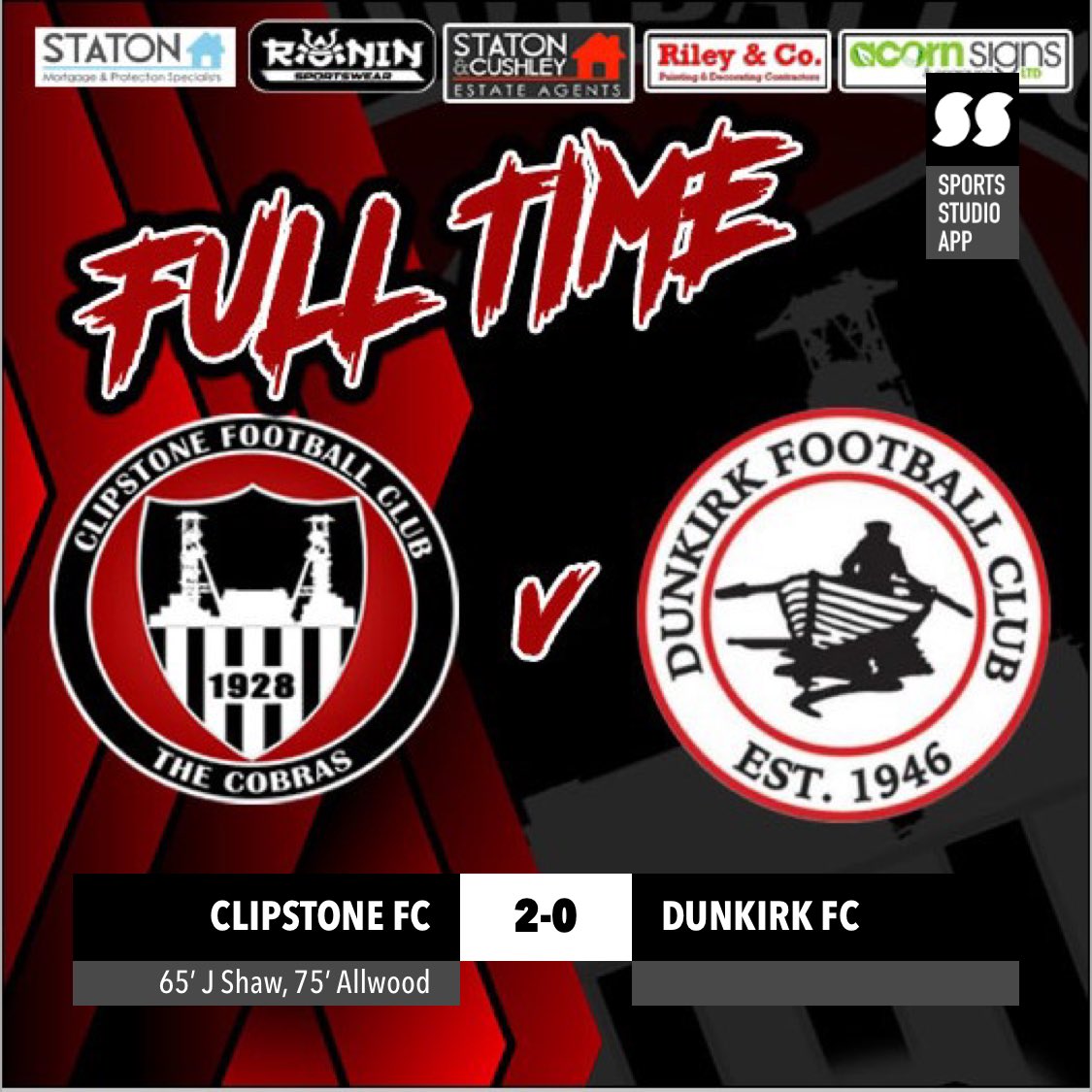 ClipstoneFC1's tweet photo. 3points for the Cobras. COME ON !!! https://t.co/QDYlRCGzub