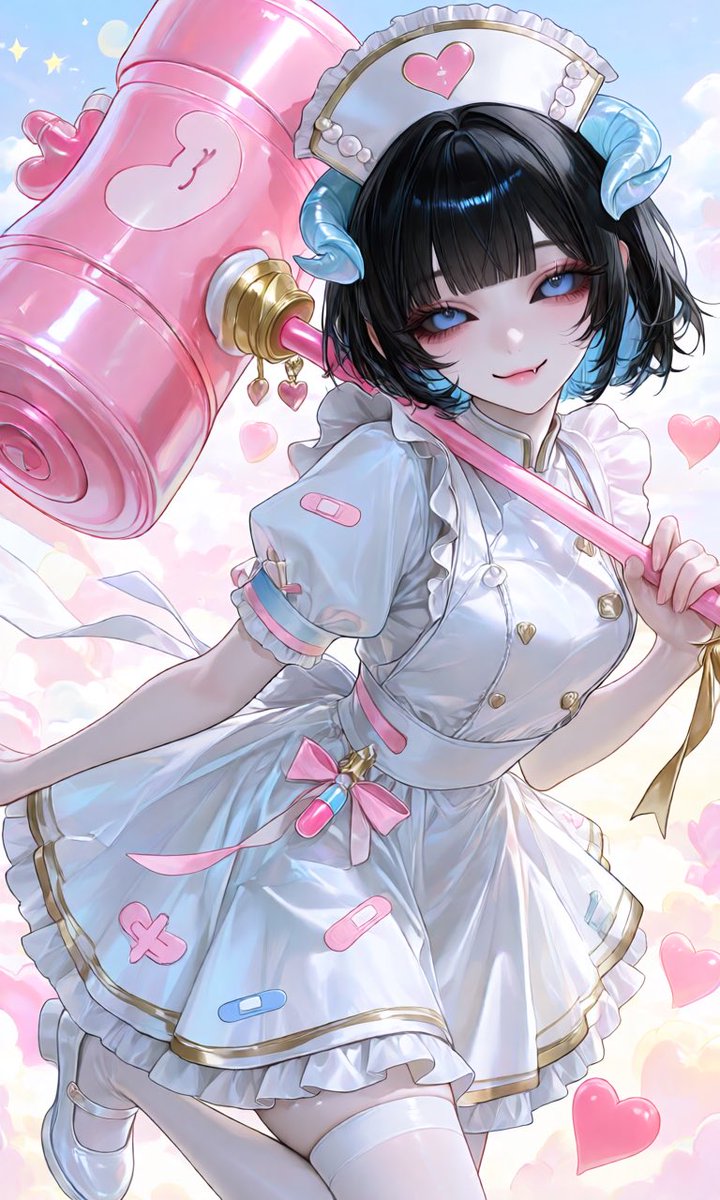 x0vpu's tweet photo. 素敵な衣装お借りしました💕💊
でっかいハンマーぎゃんかわ過ぎ🤦‍♀️🫵 https://t.co/M06kpV118I