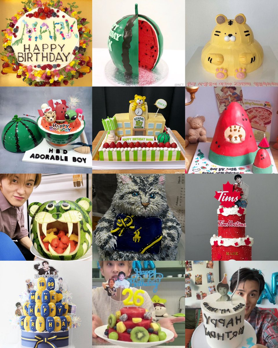 soloistmrk's tweet photo. mark lee's birthday cakes (2018-2026) https://t.co/OBaieovc2W
