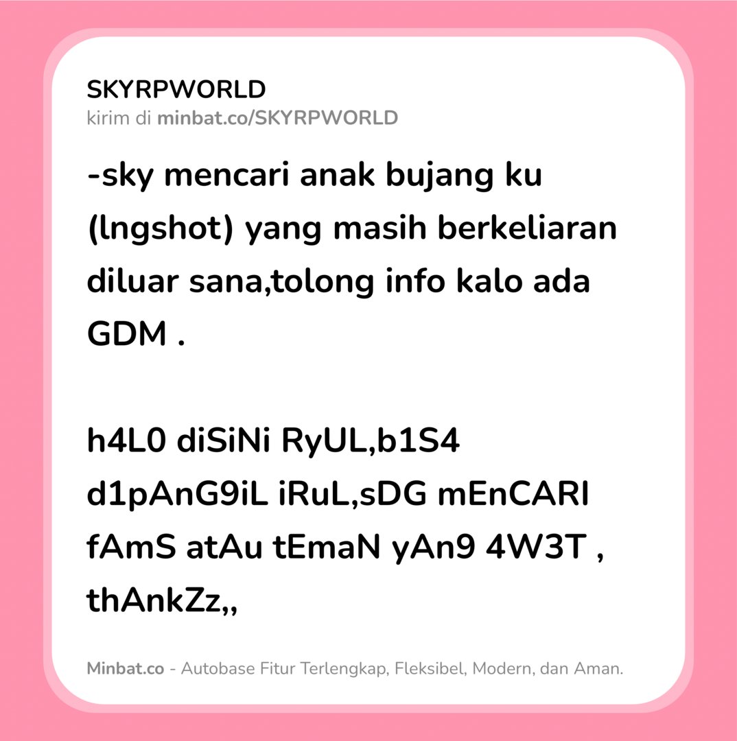 SKYRPWORLD AKTIF tweet media