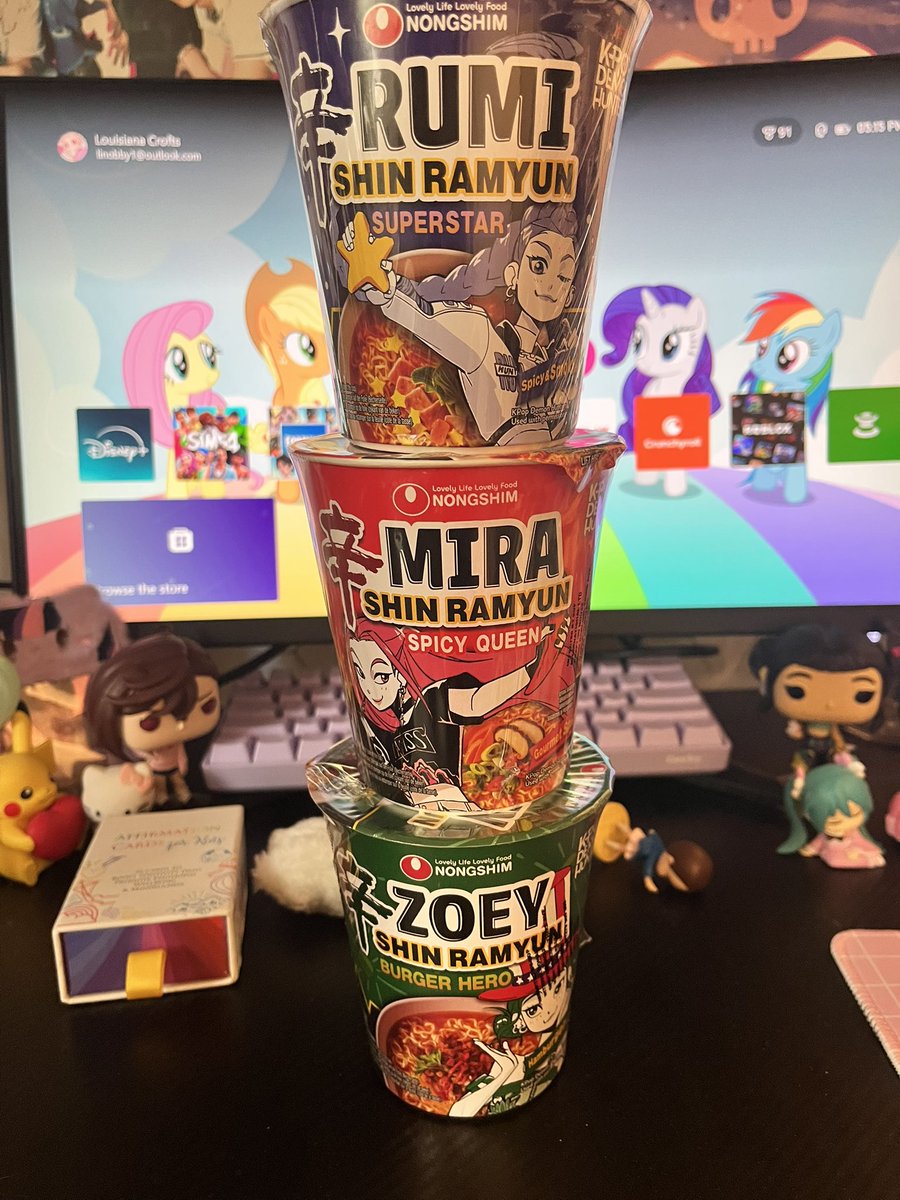 3Iys1an's tweet photo. I have the kpop demon hunter noodles 😝 https://t.co/JMEmRot4VO