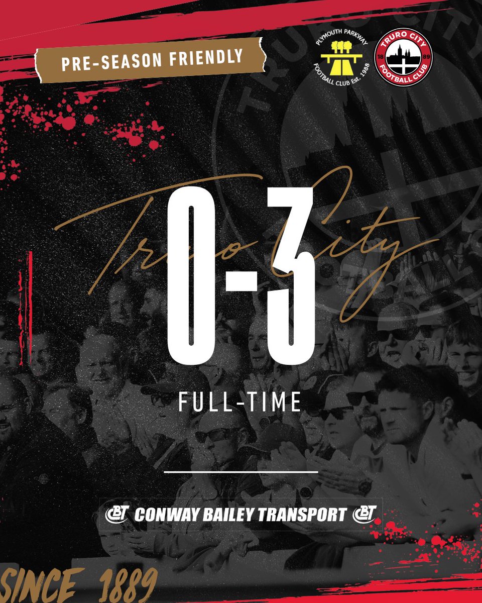 TCFC_Official's tweet photo. FT | We end pre-season with victory. 

🤝 Conway Bailey Transport

❤️🖤 #WeAreTheCity https://t.co/mC3LQsdoWW