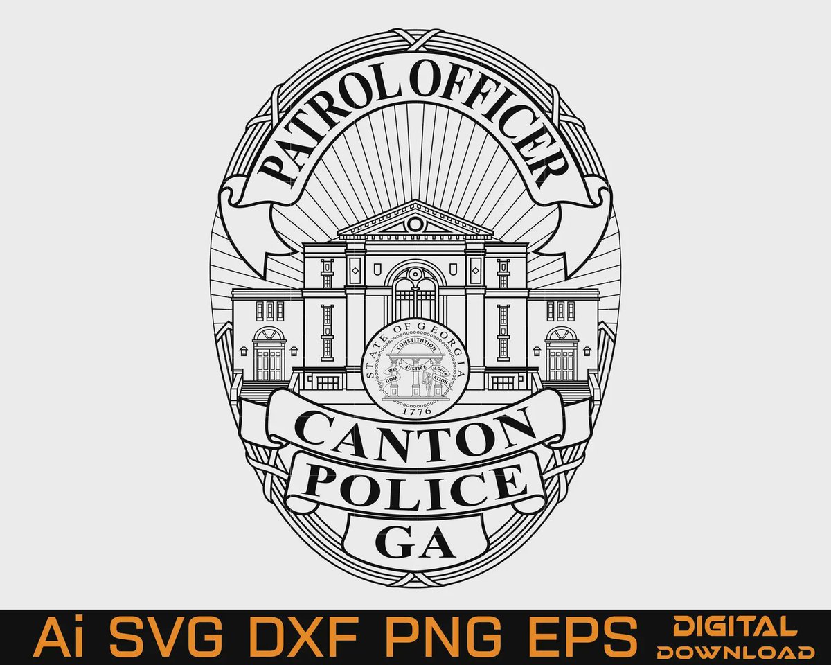 Targina86's tweet photo. 🚔 Canton Police GA Badge Design | Premium Vector Emblem Design

order now : https://t.co/LSGNnJC0mf

#PoliceBadge #VectorDesign #BadgeDesign #LawEnforcement #EmblemDesign #SVGDesign #LaserEngraving #CricutDesign #GraphicDesign #VectorArtist https://t.co/07rbH2u9lh