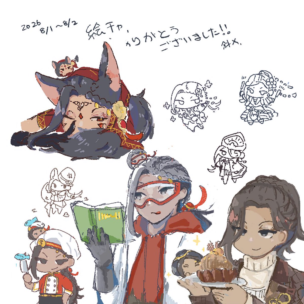 setting__3's tweet photo. 絵チャありがとうございました〜！
自分の描いた部分の切り抜きをば……✂️ https://t.co/zgzdtvOwqt