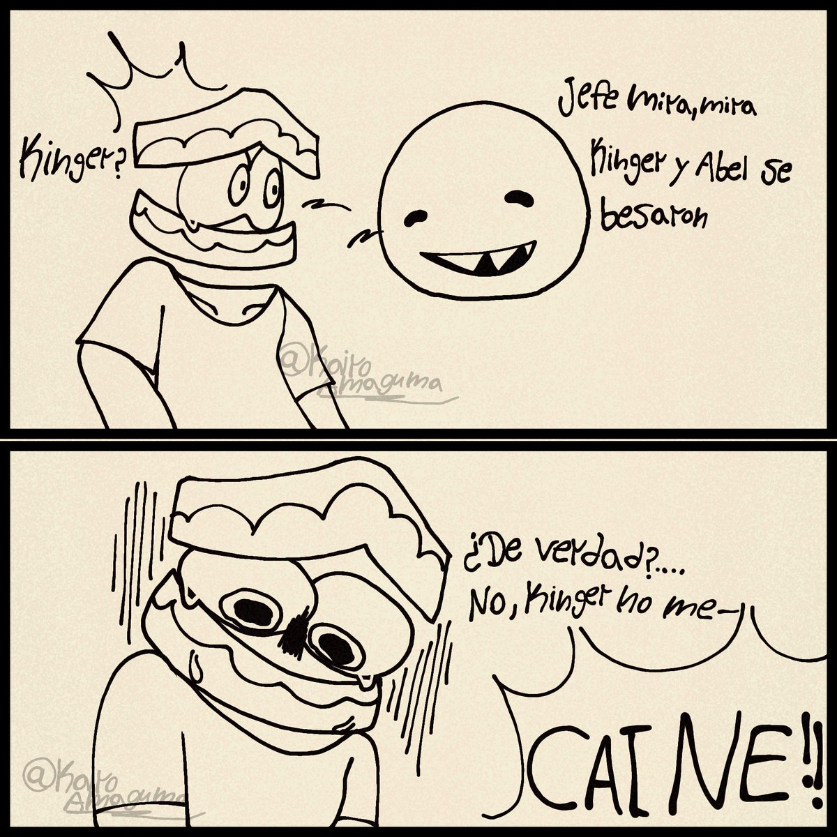 KairoAmaguma's tweet photo. Continuación de la parte 1 y junto con la parte 2 de mi comic de wattpad: Caine embarazado #royalteeth #comic #yaoi #digitalcircus #wattpad https://t.co/gsX3iJWYlT