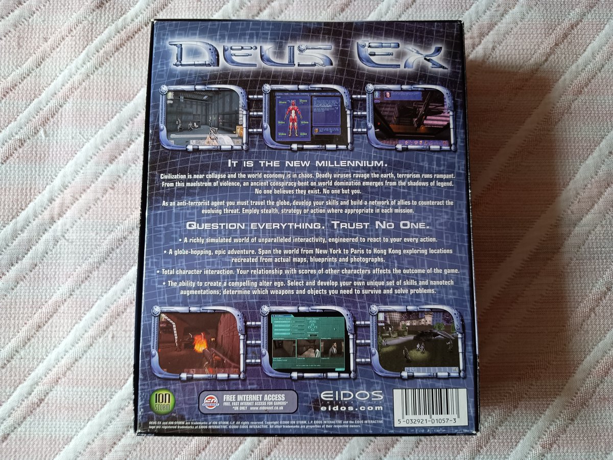 BoomShootBoxes's tweet photo. Deus Ex (2000), Ion Storm/Eidos
📦 Big Box UK 🇬🇧
💿 CD para Windows 95/98 https://t.co/z49ZRqrlab