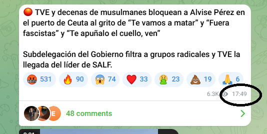 remerikos's tweet photo. -A las 15.58 hs ALVISE PÉREZ cuelga un vídeo en su Telegram avisando de que está a punto de coger un ferry rumbo a Ceuta

-A las 17.49 culpa a la subdelegación de Gobierno de filtrar su llegada a Ceuta

Bravo campeón 😂😂 https://t.co/dtaEwOsu6b