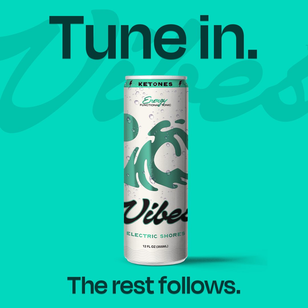 VibesBeverages's tweet photo. What if energy wasn't about going higher...

What if it was about showing up better?

Meet Electric Shores.
⚡ GoBHB Ketones
🧠 Alpha-GPC
🍵 L-Theanine
🌿 Green Tea Extract

Not a boost. A baseline.

#TuneIn 🌊 https://t.co/Mr6xyeoCaC