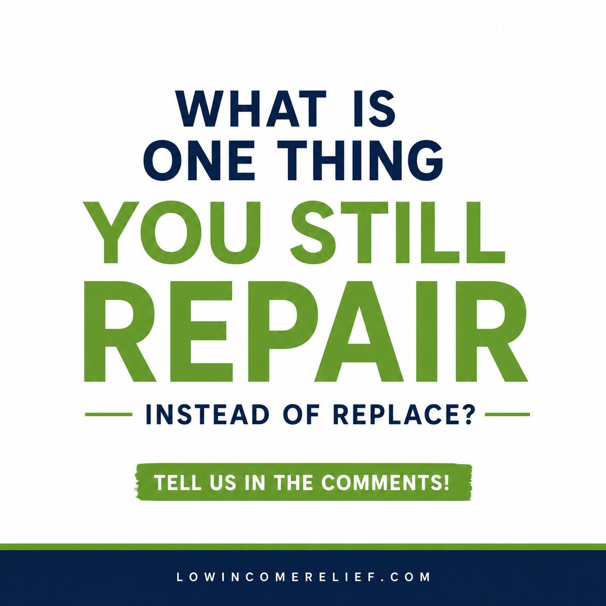 LowIncomeRelief's tweet photo. Many of us have learned how to patch, mend, glue, sew, or repair things to make them last longerโand save money along the way.
What's one thing you'll repair before you ever think about replacing it?
#MoneySavingTips #LowIncomeRelief #FrugalLiving #ConversationStarter https://t.co/SEZIZjZsyA