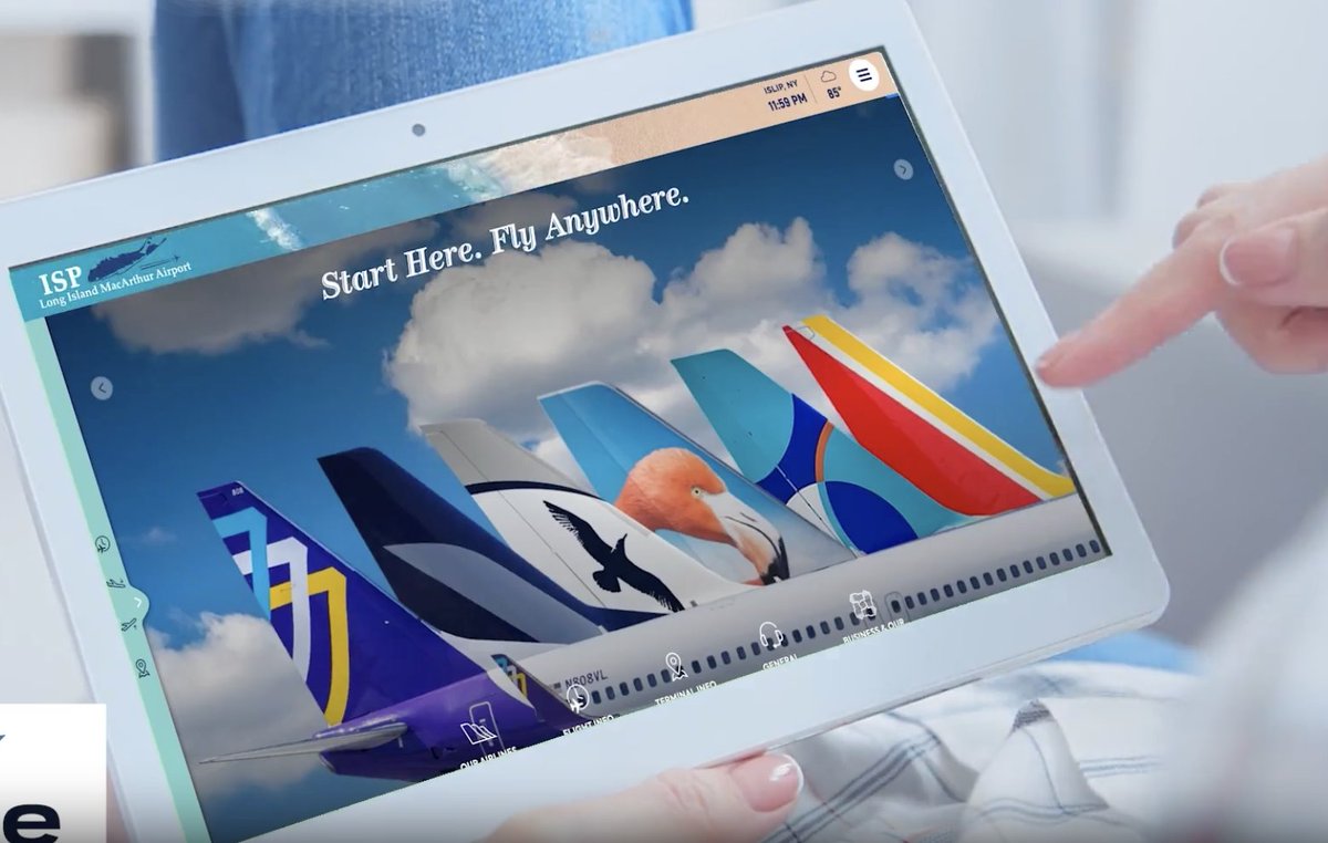 LIMacArthur's tweet photo. It’s World Wide Web Day! 🌐 Visit https://t.co/TnpJoM5Drz for info on our six air carriers, 17 direct destinations, terminal details, parking maps &amp; travel tips. Discover why Long Island MacArthur Airport is your easy alternative to NYC airports! #WorldWideWebDay #FlyMacArthur https://t.co/6TMLXfBB51