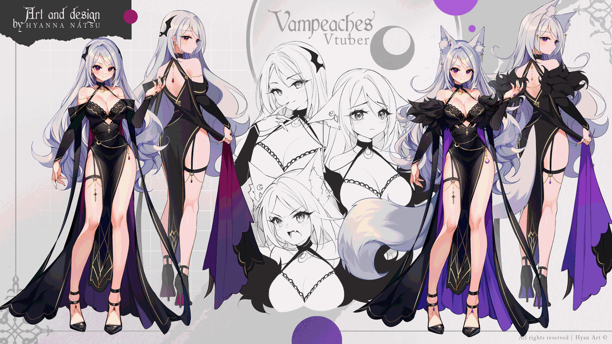 vampeaches's tweet photo. Hiya! I'm Peaches, your lycanthropic vampire! 🩸🌘
◇ https://t.co/x7BWbiI32Q
◇ https://t.co/BEAo6z6Ifu
◇ Ref Sheet #HyannaNatsu
◇ Live2D #sasuchi95 & #dohaonya
🎨#BLOODilLust https://t.co/29rcAF8fSu