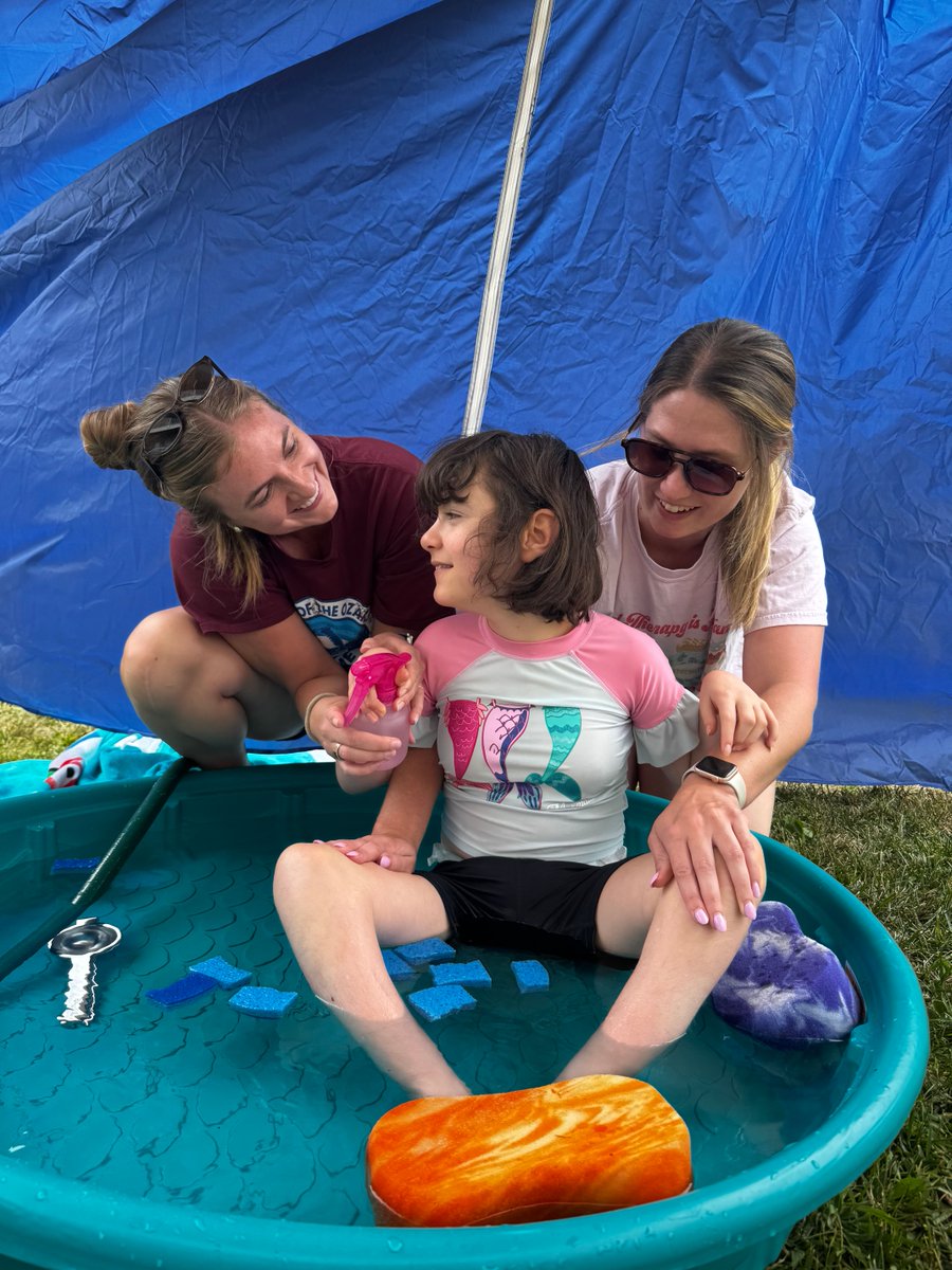 arcautismcenter's tweet photo. That’s a wrap on Water Week! ☀️🌊😎
Throughout the week, our clients stayed cool while working toward meaningful clinical goals practicing communication, motor, sensory, and safety skills. 

Thank you to our therapists for making Water Week such a memorable experience! https://t.co/8m3DSOekT2