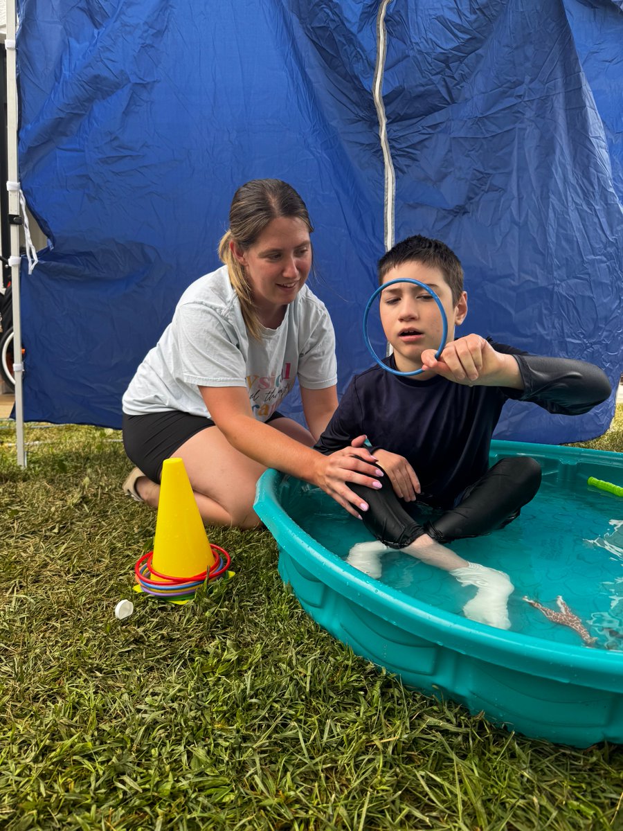 arcautismcenter's tweet photo. That’s a wrap on Water Week! ☀️🌊😎
Throughout the week, our clients stayed cool while working toward meaningful clinical goals practicing communication, motor, sensory, and safety skills. 

Thank you to our therapists for making Water Week such a memorable experience! https://t.co/8m3DSOekT2