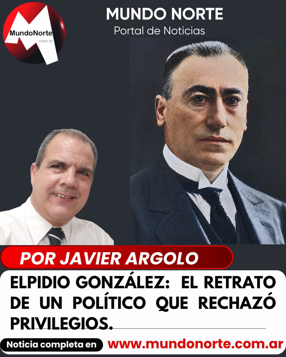 MundoNorteTW's tweet photo. Elpidio González: El retrato de un político que rechazó privilegios.
https://t.co/3PrYljWF96

#notas #opinión #Argolo #UCR #mundonorte https://t.co/SS0mXPqcOb