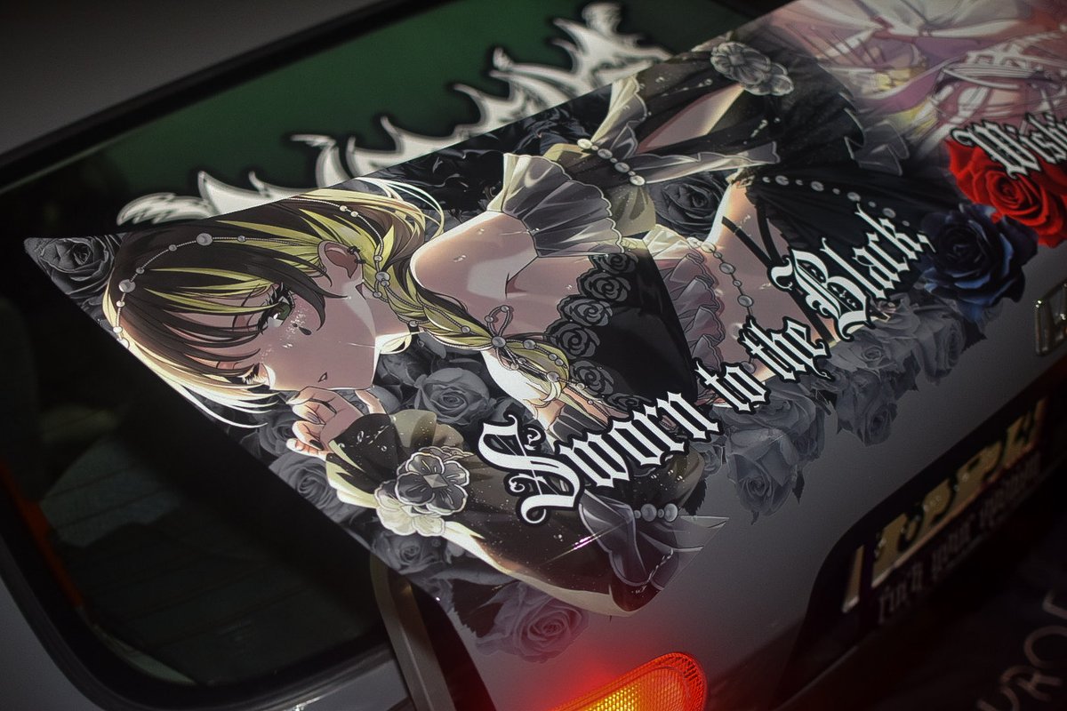 rps13_yuki86's tweet photo. 『業務連絡』

THE IDOLM@STER SHINY COLORSより

【GLOW】　緋田美琴
【凪に浮く灯】　斑鳩ルカ
施工しました。

デザイン/印刷 IDK様(@itasya_design_k)
施工 自分

自分のイメージ画を見事に表現してくれました✨✨
漸く美琴&amp;ルカの痛車に！
これで美琴&amp;ルカ&amp;ややちゃん&amp;なりちゃんを応援するよ☺︎ https://t.co/pJr1iARAOH