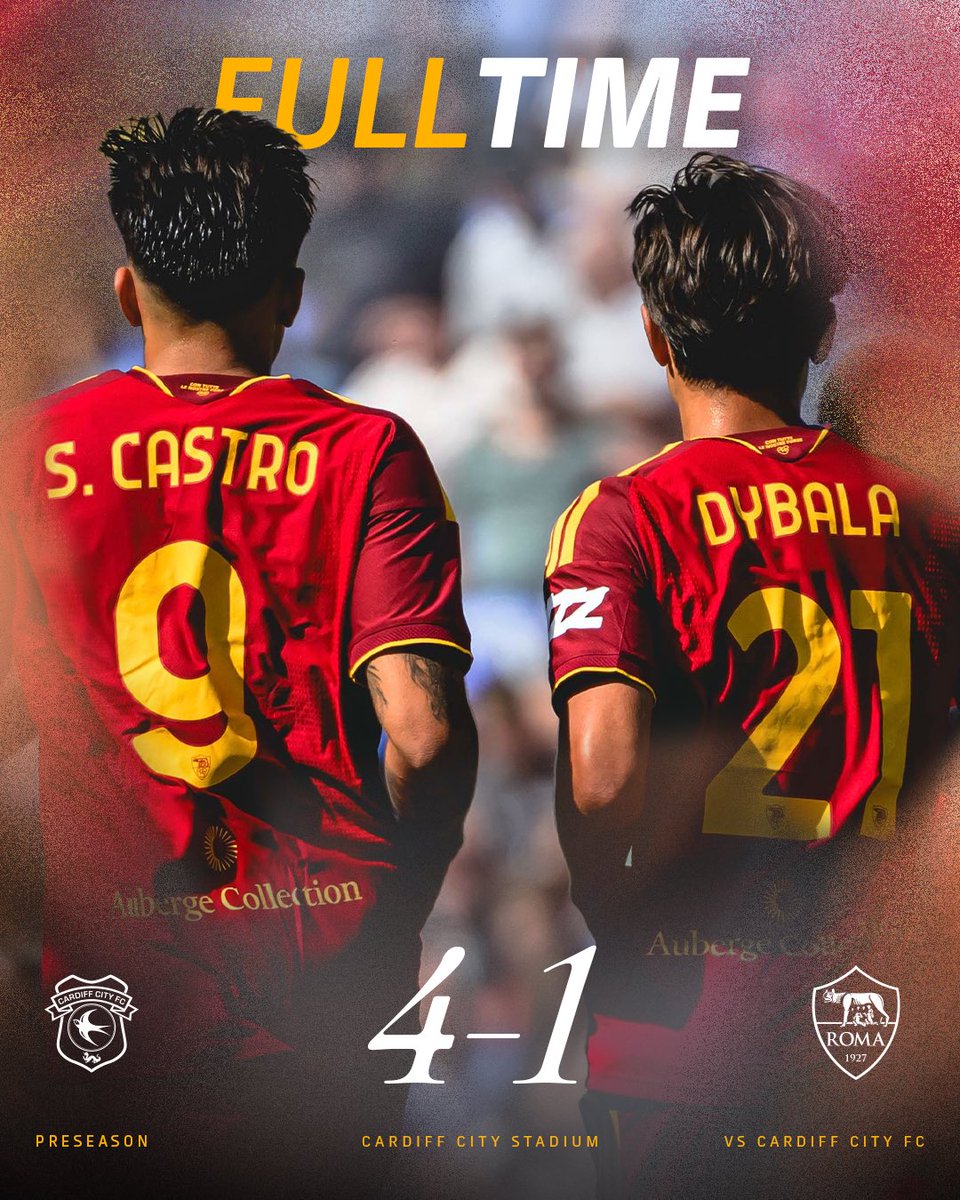OfficialASRoma's tweet photo. Full-time a Cardiff

#ASRoma https://t.co/sHG1QCSWJZ