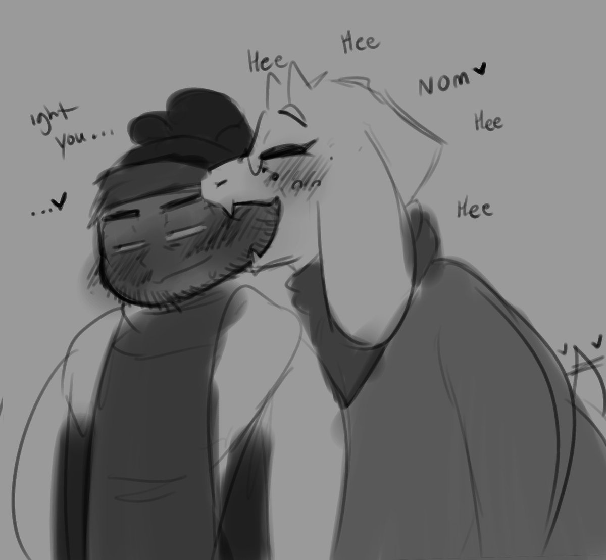 KaiTheGuy123's tweet photo. Small kisses from the big goat momma https://t.co/z776LaGIru