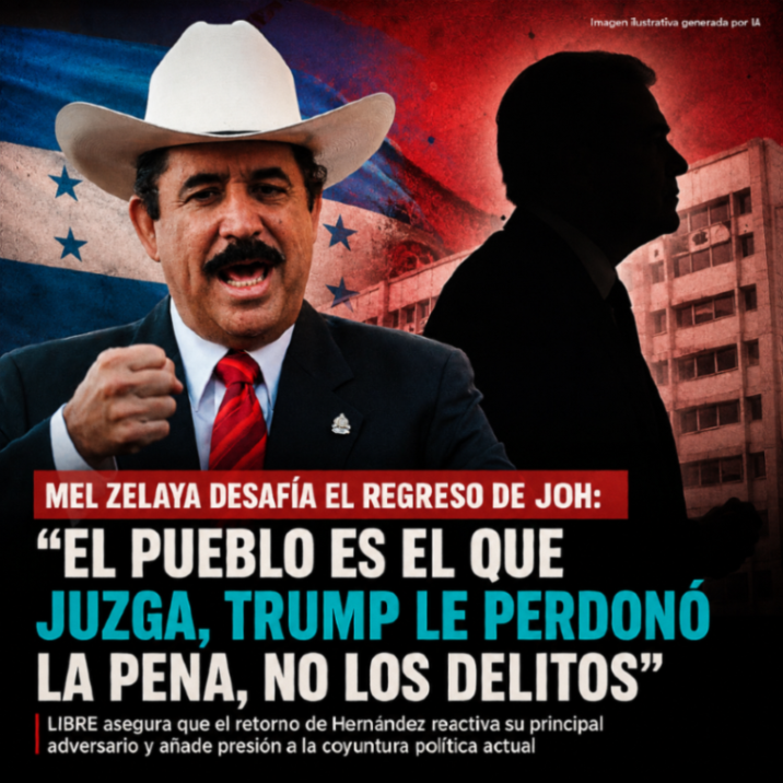 hndhoycom's tweet photo. Mel Zelaya asegura que LIBRE no teme el regreso de Juan Orlando Hernández y advierte sobre su influencia en la actual coyuntura política hondureña. https://t.co/LArNsdyAgj https://t.co/o4BIkWJyky