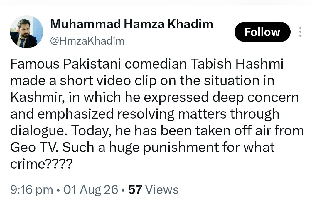 Mrsinha's tweet photo. A Pakistani journalist expressed concerns over the killing of innocent civilians in PoK by the Pakistani Army.

His show has been permanently closed by the Pakistani authorities.

The dream democracy of @RanaAyyub. https://t.co/Xj7zT2bgLy