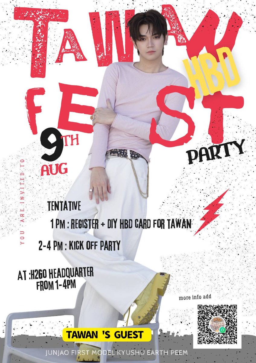 H2goent's tweet photo. 💛 TAWAN HBD FEST PARTY 💛
ชวนทุกคนมาฉลองวันเกิดตะวัน พร้อมกิจกรรมสุดพิเศษและโมเมนต์สุดอบอุ่น
📍9 สิงหาคม | 13:00–16:00 น. แล้วเจอกัน! สถานที่ : H2gO Headquarters เสนาซอย17
#TAWANHBDFest #Tawan #H2gOEntertainment #FanMeeting #HBDParty https://t.co/g7U1HaXlJL
