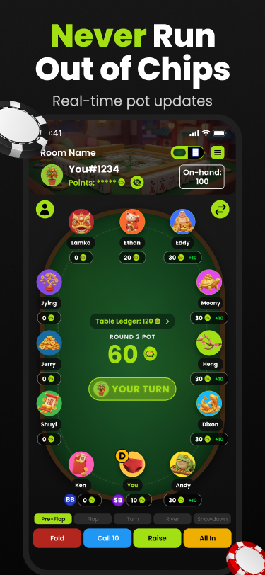 eddygte's tweet photo. every home poker game ends the same way. someone miscounts a stack, and ten minutes go to arguing over who owes who.

so we built partypot. a digital banker for poker night.

no chips, no cash, no ious. https://t.co/OB8qBu0gnD