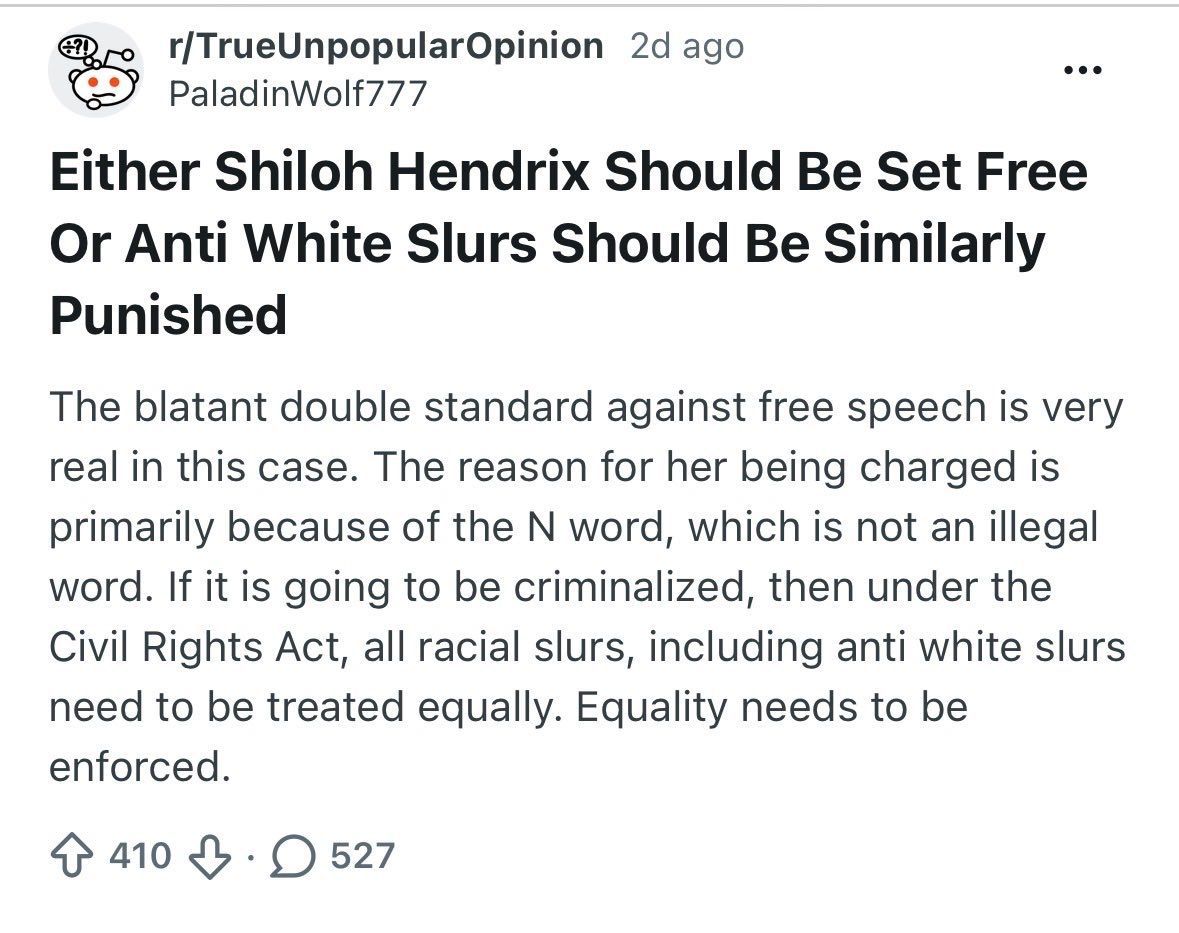 reddit_lies's tweet photo. Finally, an actually unpopular opinion https://t.co/PdJUgjEnt3
