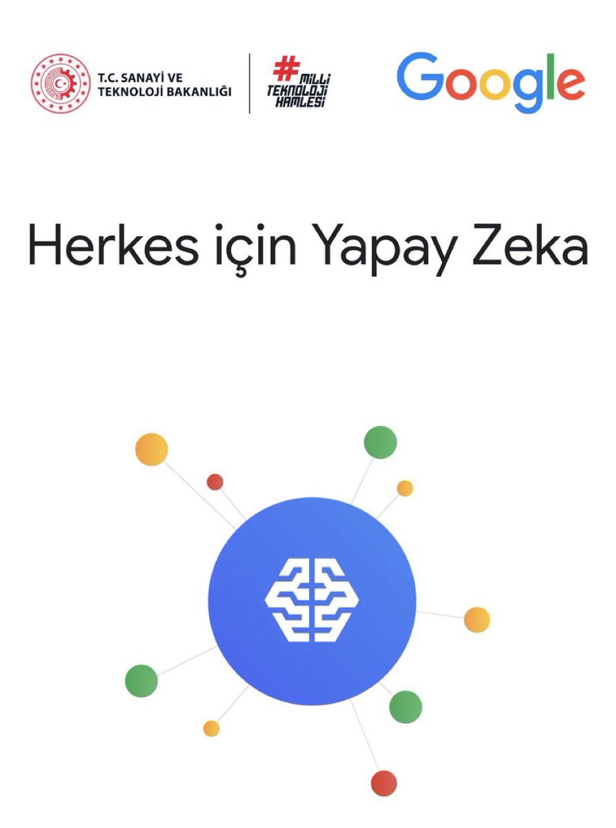 mehmetsongur_'s tweet photo. Herkes için yapay zeka platformu!

T.C. Sanayi ve Teknoloji Bakanlığı ve Google Türkiye iş birliğiyle hazırlanan ücretsiz Türkçe eğitimler ile yapay zekayı keşfedebilirsiniz. Platformda öğrencilerden esnaflara, yazılımcılardan kurumsal liderlere kadar her seviyeye uygun içerikler bulabilirsiniz.

🔗 https://t.co/N53lbJ9gxv