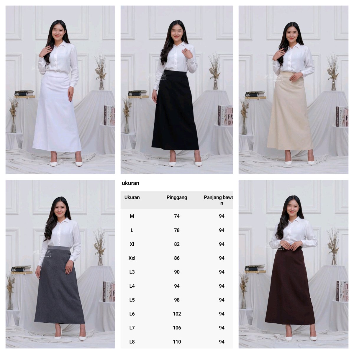 alvitamaulida's tweet photo. Rok A line rok kerja mayung lebar Pinggang full karet Bahan Gracella impor strech lembut.  https://t.co/APeFkroHXZ https://t.co/dKXdCPTNWU