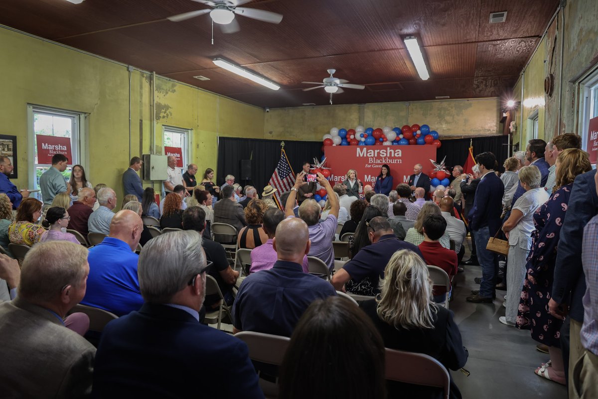 VoteMarsha's tweet photo. Smyrna is ready to make Tennessee America's conservative leader.

What an incredible turnout in Rutherford County last night! If you haven't voted yet, get out and vote today or on Election Day this Thursday, August 6! https://t.co/LAfWjsW4gV