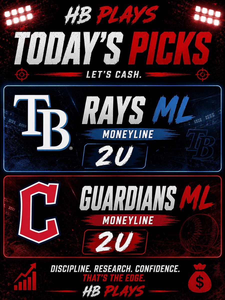 BlueWaveSports's tweet photo. 2 Straights Today🤑
Follow @RonnSharpp 
RAYS ML
GUARDIANS ML
LETS RIDE📈 https://t.co/WbibzHz890