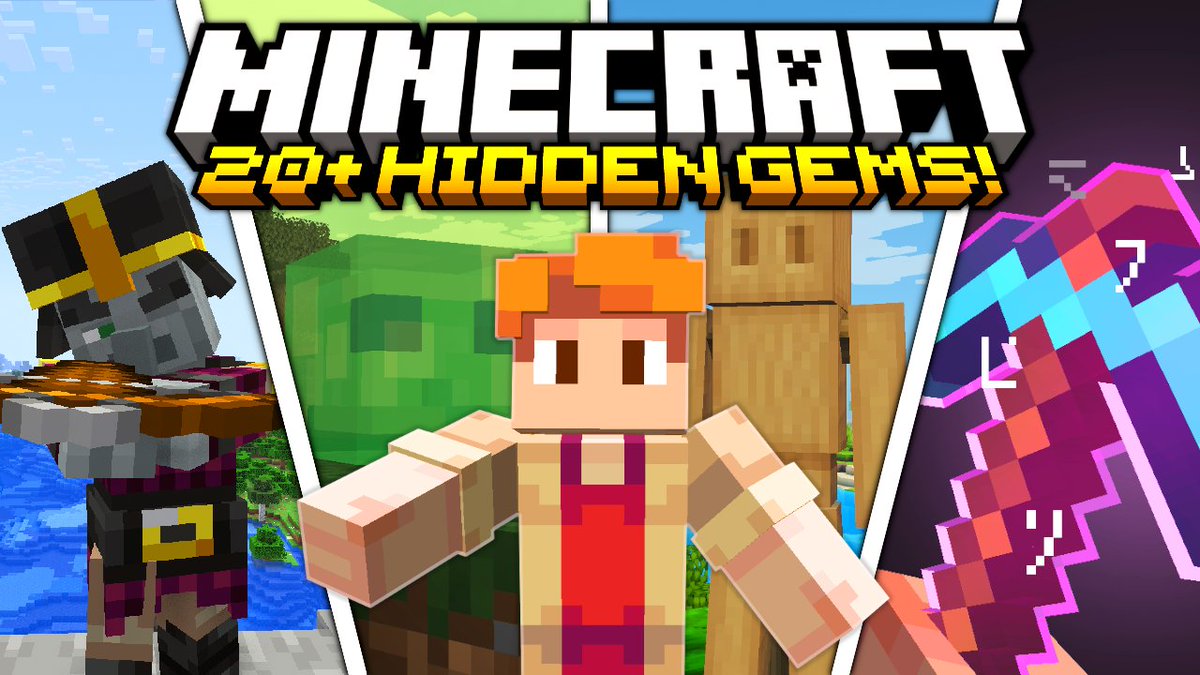 demonjoeTV's tweet photo. In today's video I cover a TON of Hidden Gems in the Minecraft Texture pack world!

A grand majority of these sit below 3,000 total downloads but the quality of them is great, so there's going to be plenty here that you've never heard about :)

https://t.co/UUyurzsQOj https://t.co/ZVy5Cr9FxT